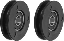 Universal Bearing Pulley Wheel 50Mm/2", 2 Pack Nylon Bearing Pulley Wheel Liftin