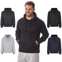 Iron Mountain Herren Fleece-Pullover Kapuze Schwarz L Umweltfreundlich Garn