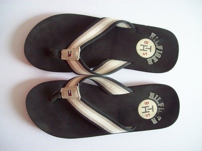 TOMMY HILFIGER  Zehentrenner, Flip Flops, Badeschuhe Gr. 44 - wenig getragen