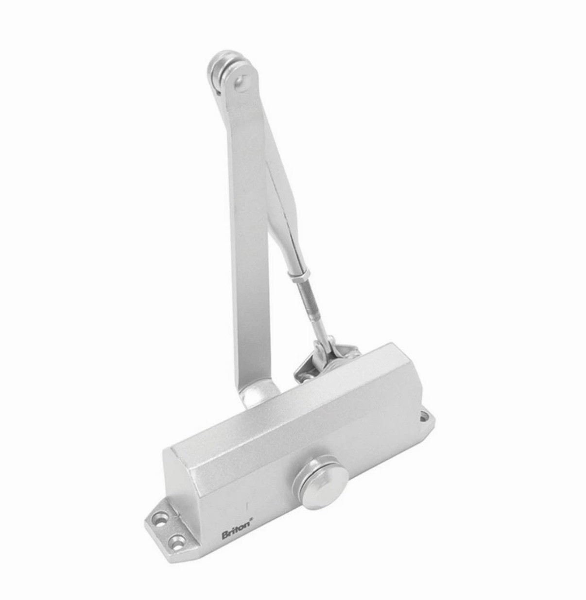 Briton Overhead Door Closer 121CE Fire Rated Silver Compact Fixed 60kg VAT Inc