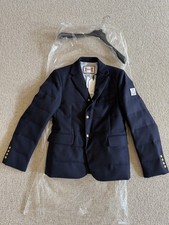 Autentico blazer Moncler Gamma blu imbottito Rodin, nuovo, taglia 2