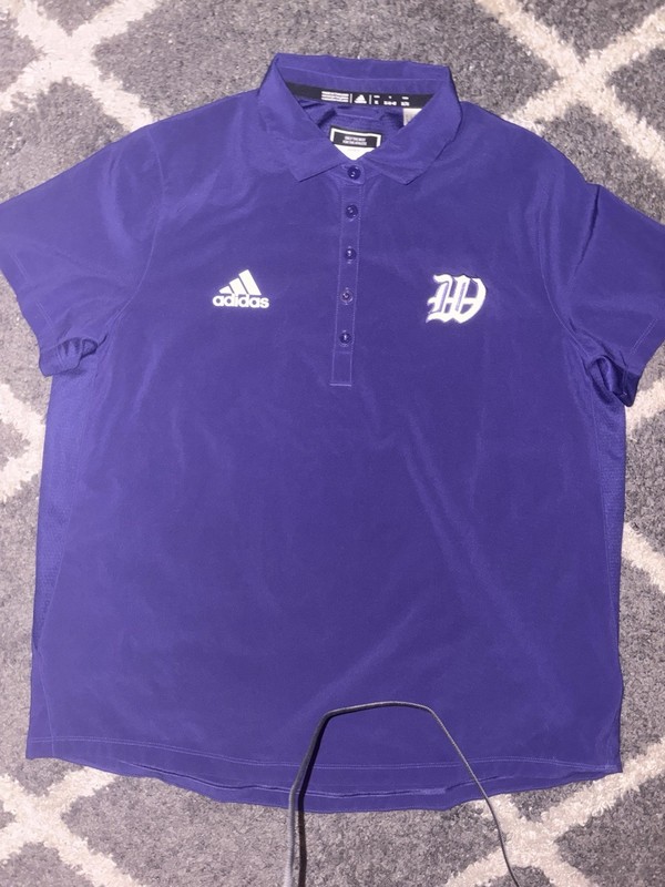 Adidas Size X L Quarter Button Polo Style  Shirt