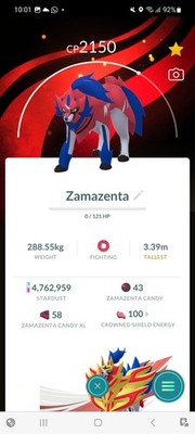 Pokemon Go Legendär Zamazenta (Normal) (Hintergrund)