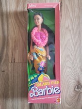 Island Fun Miko 1987 Barbie Doll NRFB Hawaii 4065.