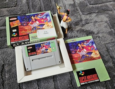 Disney's Aladdin Super Nintendo SNES Spiel Original + OVP + Anleitung + Figur