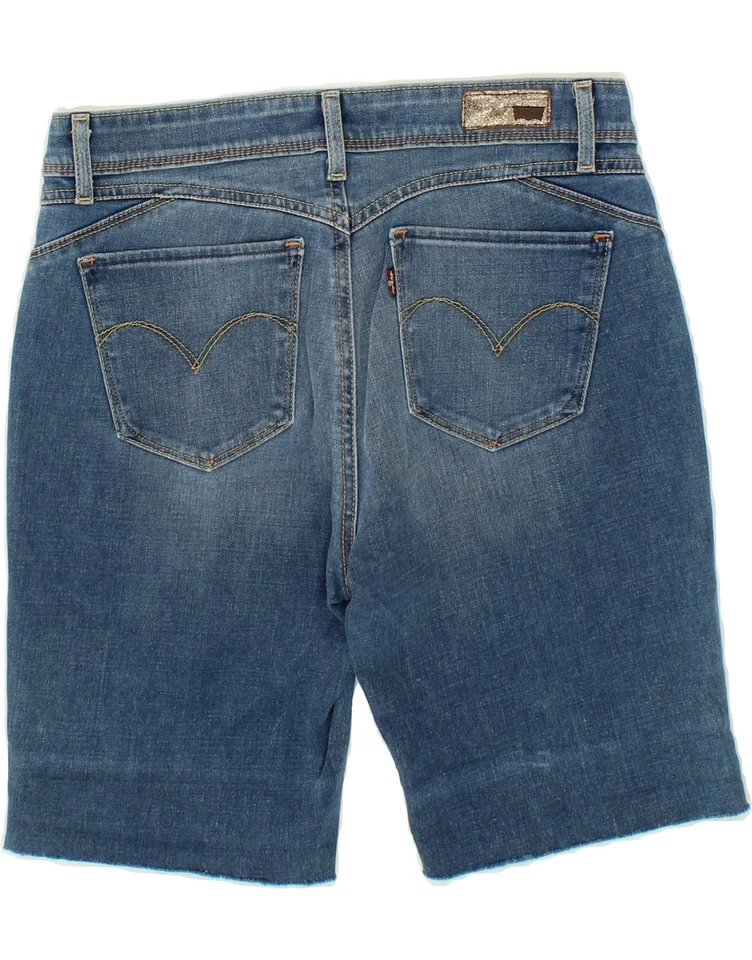 LEVI'S Womens Demi Curve Denim Shorts  W28 Medium Blue Cotton IG05 - Image 2 of 3