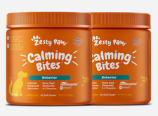 Zesty Paws Calming Bites Peanut Butter Flavored Soft Chew for Dogs 90ct 2 Pack