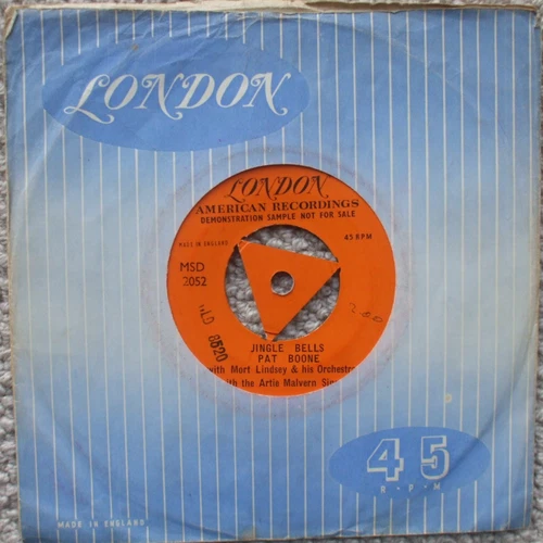 Pat Boone - Jingle Bells - RARE Single Sided DEMO 45