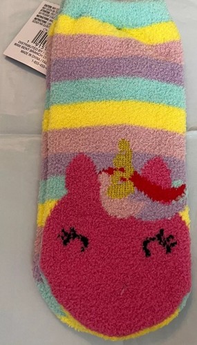 UNICORN Children's Fuzzy Socks Sizez 7-8.5 BNWT - Picture 3 of 4