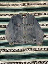 Vintage 1993 Levi  s Flannel Lined Type 3 Denim Trucker Jacket Size XL USA Made