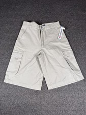 Quiksilver Shorts Boys 18 Beige Cargo Twill 100 Cotton Casual Summer 29 Waist