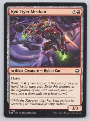 Red Tiger Mechan Normal C Edge of Eternities 154 NM