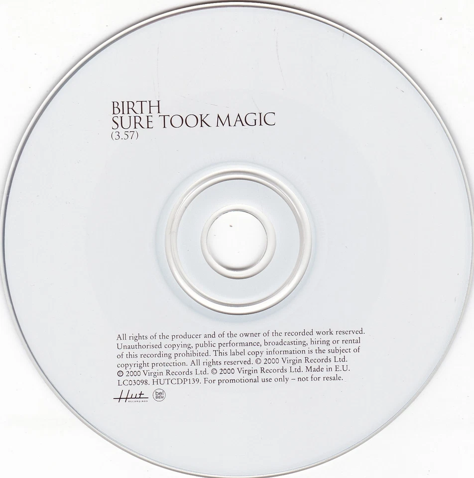 BIRTH Sure Took Magic ( 1 Track Promo CD Single ) - Bild 3 von 3