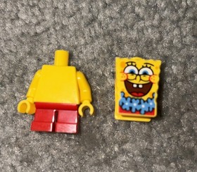 NEW LEGO&reg; Spongebob Squarepants 3818 Blue Lei Red Pants Minifigure bob036 