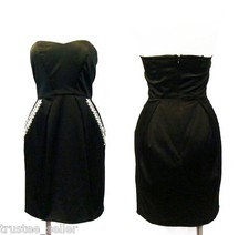 BCBGeneration BCBG Stud Sweetheart Sexy Little Black Mini Pencil Line Dress