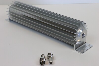 12'' Finned Aluminum Transmission Cooler Single Pass SBC BBC Ford SB BB Chevy 350