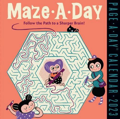 Maze-A-Day Page-A-Day Calendar 2023: Follow the Path to a Sharper Brain!  9781523518326 | eBay