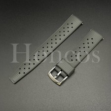 22MM Gray Air Rubber Watch Strap Fits For The Blancpain X Swatch Antarctic Ocean