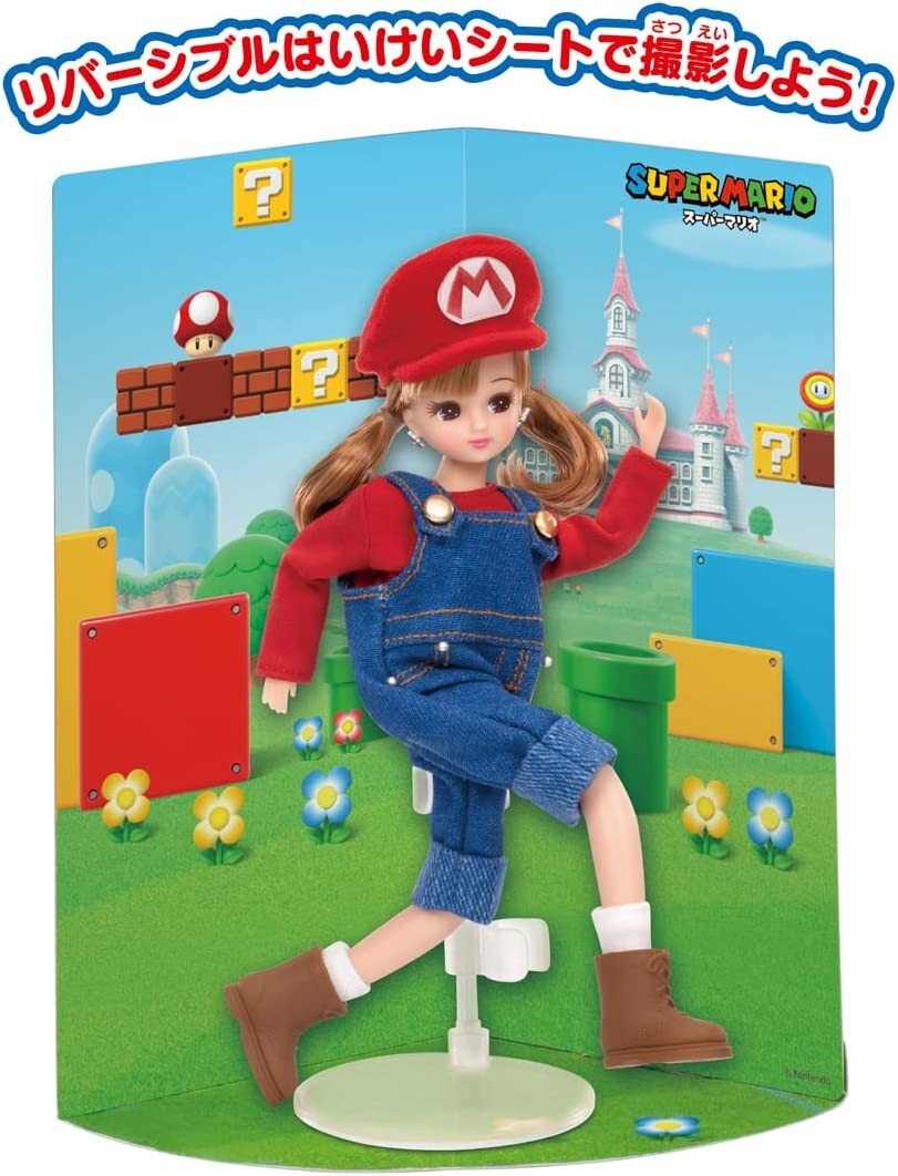 Takara Tomy Licca Chan Super Mario Bros Doll Nintendo Japan LD-33