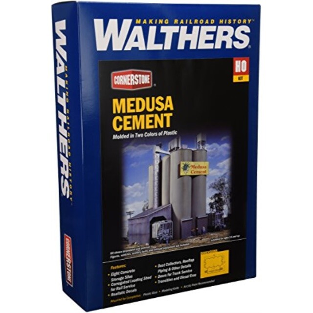 Walthers HO Scale Cornerstone Series174 Medusa Cement Company 9 X 7 X X