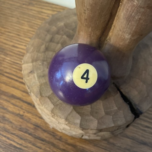Vintage No. 4 Purple Pool Ball Billiard 2 1/4” Replacement - Picture 2 of 2