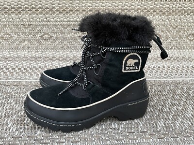 SOREL Tivoli III Women's 6 NL2532-010 Black Suede Leather