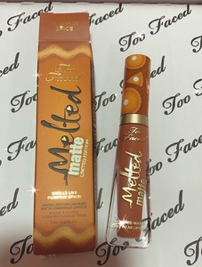 melted matte pumpkin spice liquid lipstick