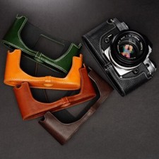 Genuine Leather Handmade Half Camera Case Bag Cover Protector for Nikon FG FG20