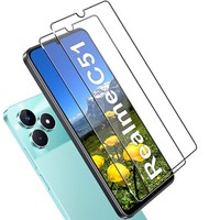 FüR Realme C51 Echt Glas Display Schutz Panzerfolie 9H Folie Schutzglas - 2X