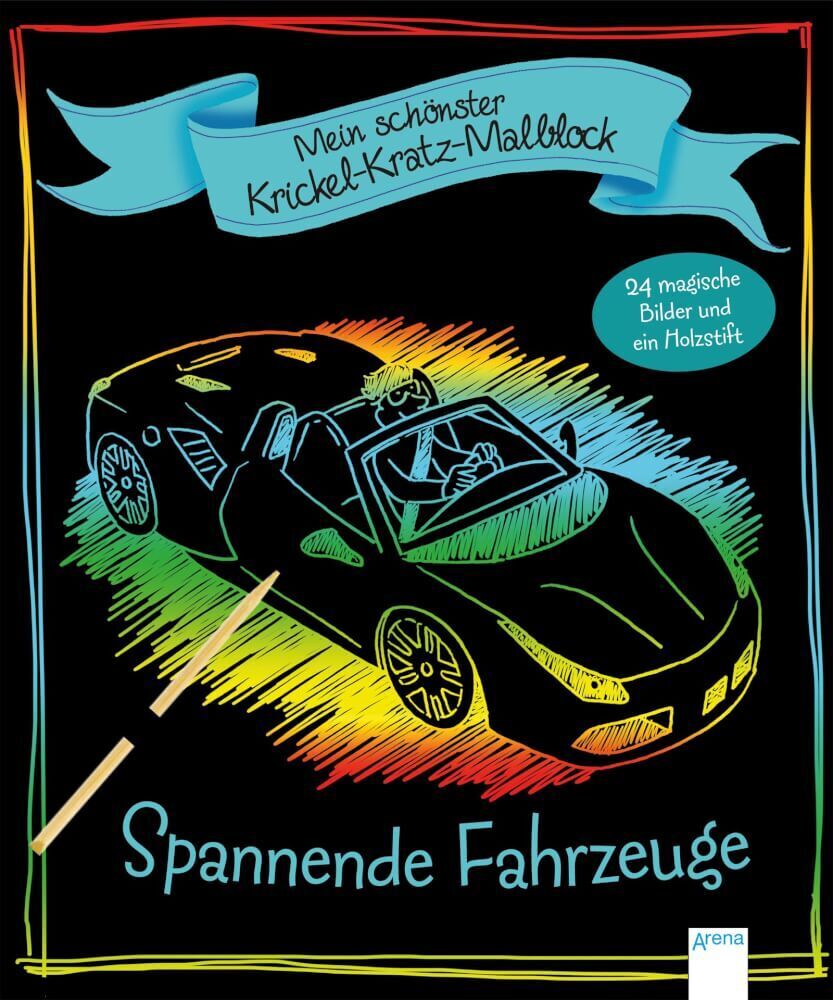 Thumbnail - Honnen, Falko: Mein Schönster Krickel-kratz-malblock Spannende