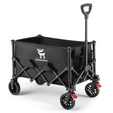 Qunature 110-150KG Carrello Boller Pieghevole Campeggio Spiaggia Giardino Carrello Trasporto