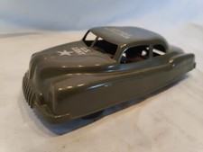 Vintage US Army Military Police Friction Car LM14. Works Great. Nice Condition.