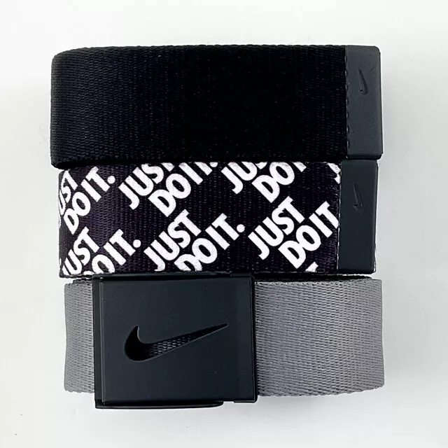 Nike black web belt cheap