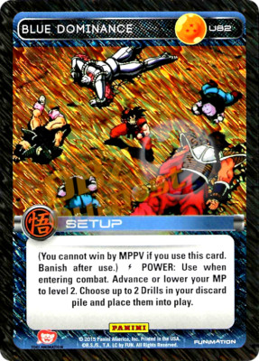 DBZ Dragon Ball Z TCG Panini Movie Collection U82 Blue Dominance