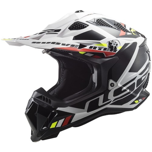 LS2 MX700 Subverter Evo Stomp Motocross Helmet Off-Road Motorcycle White 22.05 - Afbeelding 1 van 6