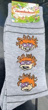 Nickelodeon Rugrats Chuckie Novelty Crew Socks Shoe Size 6-12