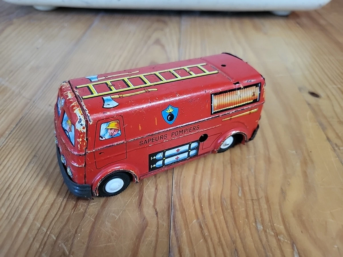 Ancien Autobus Joustra En Tôle - Avec Sonnerie, Vintage, Occasion