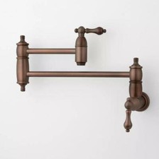 Signature Hardware Augusta Wall Mount Pot Filler, Oil Rubbed Bronze