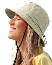 Waterproof Bucket Hat for Women Men Rain Hat UPF 50 Wide Brim Boonie Sun Hat...