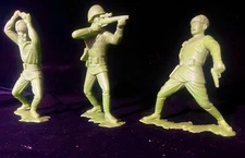 1963 Vintage Marx & Co Russian Soldiers WWII Figures  -Lot Of 3