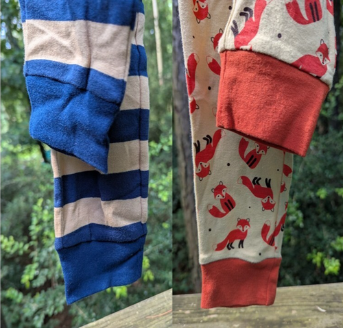 Leveret Leggings Size 14 Lot of 2 Cotton Pajama Pants Costume Fox Striped NEW - Picture 3 of 6