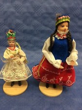 Polnische Volkskunst Trachtenpuppe Puppe Set Krakau 60er ⭐️⭐️