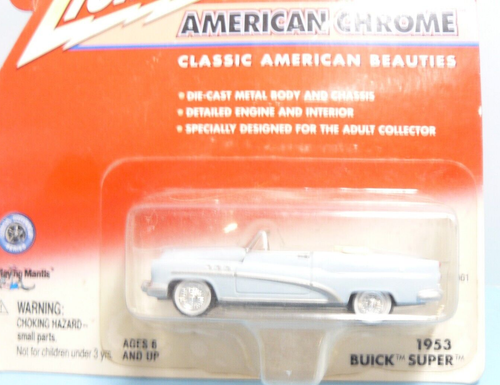 Buick Super Convertible 1953 Johnny Lightning 1/64, cromo americano, - Imagen 3 de 3