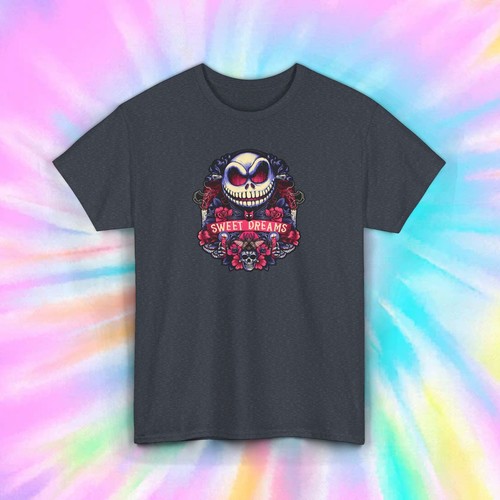 Sweet Dreams Horror Shirt | Creepy Smiling Face Graphic Tee | Halloween Gift - Picture 11 of 12