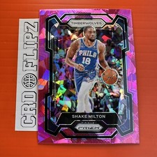 2023-24 Panini Prizm #215 Shake Milton Prizms Pink Ice Minnesota Timberwolves