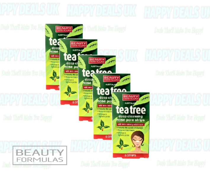 Tea Tree Deep Cleanse Nose Pore Strips Removes Blackheads Unclog Pores 30 Strips