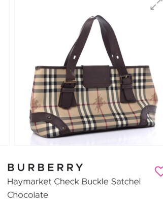 BURBERRY HAYMARKET BAG IN GOOD PRE-OWNED CONDITION | eBay