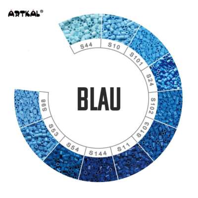 1000 Artkal MIDI S 5mm Blautöne Bügelperlen Beads Ø 5 mm Perlen Steckperlen
