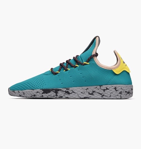 matraz triunfante zona Adidas Pharrell Williams PW Tennis HU 9 Green Human Race Multi-color Yellow  Grey | eBay