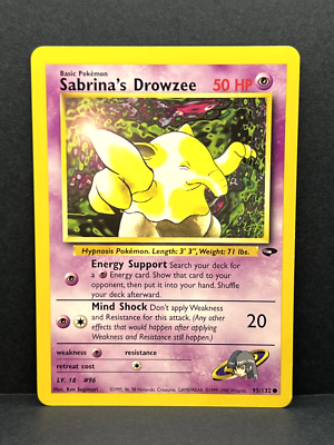 Sabrina's Drowzee 95/132 Pokemon TCG Card Gym Challenge Set WOTC